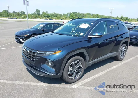 2024 Hyundai Tucson Hybrid Limited из США, поврежденный, VIN KM8JECD15RU182970